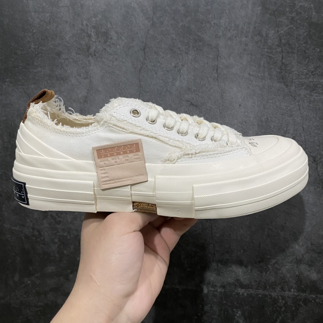 xVESSEL G.O.P. Low 吴建豪主理品牌 解构重叠厚底软木低帮硫化板鞋 米白 原鞋数据开发 终端优势供应 当前市售最高版本 正确半贴合鞋标工艺 正确鞋头上翘整体楦型 紫外光变色效果 原厂12蛊司厚实舒适帆布面料 流苏做旧复古效果 支持NFC网页编码识别 升级厚实木塞内底 纯手工贴合多重围条硫化工艺 市售最强品质 实拍即所得 秒杀市场所有版本 随意对比 尺码:35 36 37 38 39 40 41 42 43 44 45-选品中心