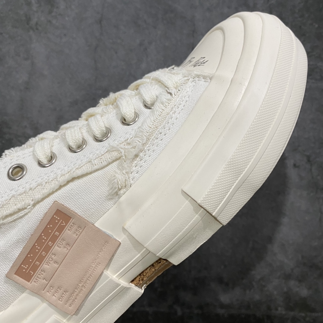 图片[5]-xVESSEL G.O.P. Low 吴建豪主理品牌 解构重叠厚底软木低帮硫化板鞋 米白 原鞋数据开发 终端优势供应 当前市售最高版本 正确半贴合鞋标工艺 正确鞋头上翘整体楦型 紫外光变色效果 原厂12蛊司厚实舒适帆布面料 流苏做旧复古效果 支持NFC网页编码识别 升级厚实木塞内底 纯手工贴合多重围条硫化工艺 市售最强品质 实拍即所得 秒杀市场所有版本 随意对比 尺码：35 36 37 38 39 40 41 42 43 44 45-选品中心