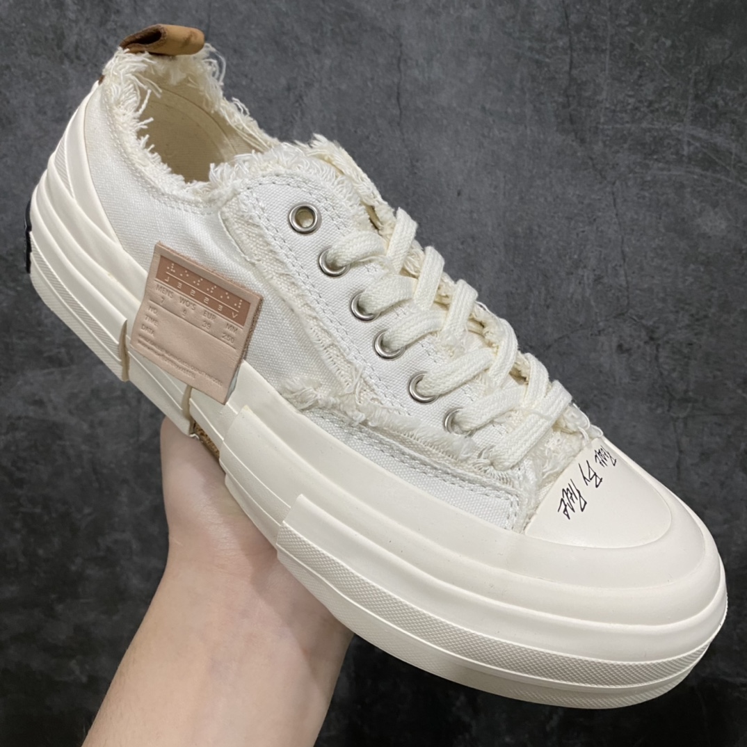 图片[3]-xVESSEL G.O.P. Low 吴建豪主理品牌 解构重叠厚底软木低帮硫化板鞋 米白 原鞋数据开发 终端优势供应 当前市售最高版本 正确半贴合鞋标工艺 正确鞋头上翘整体楦型 紫外光变色效果 原厂12蛊司厚实舒适帆布面料 流苏做旧复古效果 支持NFC网页编码识别 升级厚实木塞内底 纯手工贴合多重围条硫化工艺 市售最强品质 实拍即所得 秒杀市场所有版本 随意对比 尺码：35 36 37 38 39 40 41 42 43 44 45-选品中心