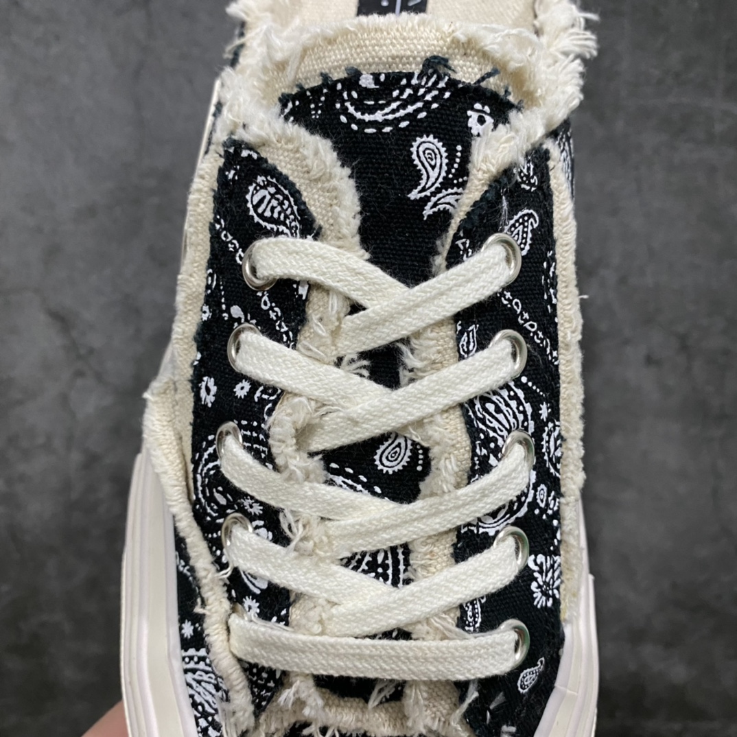 图片[9]-xVESSEL G.O.P. Low 吴建豪主理品牌 解构重叠厚底软木低帮硫化板鞋 腰果花半拖 原鞋数据开发 终端优势供应 当前市售最高版本 正确半贴合鞋标工艺 正确鞋头上翘整体楦型 紫外光变色效果 原厂12蛊司厚实舒适帆布面料 流苏做旧复古效果 支持NFC网页编码识别 升级厚实木塞内底 纯手工贴合多重围条硫化工艺 市售最强品质 实拍即所得 秒杀市场所有版本 随意对比 尺码：35 36 37 38 39 40 41 42 43 44 45-选品中心