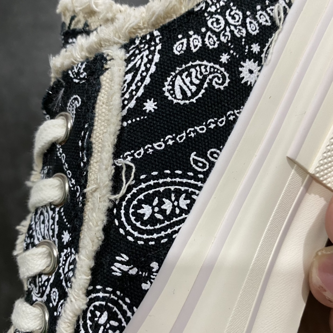 图片[4]-xVESSEL G.O.P. Low 吴建豪主理品牌 解构重叠厚底软木低帮硫化板鞋 腰果花半拖 原鞋数据开发 终端优势供应 当前市售最高版本 正确半贴合鞋标工艺 正确鞋头上翘整体楦型 紫外光变色效果 原厂12蛊司厚实舒适帆布面料 流苏做旧复古效果 支持NFC网页编码识别 升级厚实木塞内底 纯手工贴合多重围条硫化工艺 市售最强品质 实拍即所得 秒杀市场所有版本 随意对比 尺码：35 36 37 38 39 40 41 42 43 44 45-选品中心