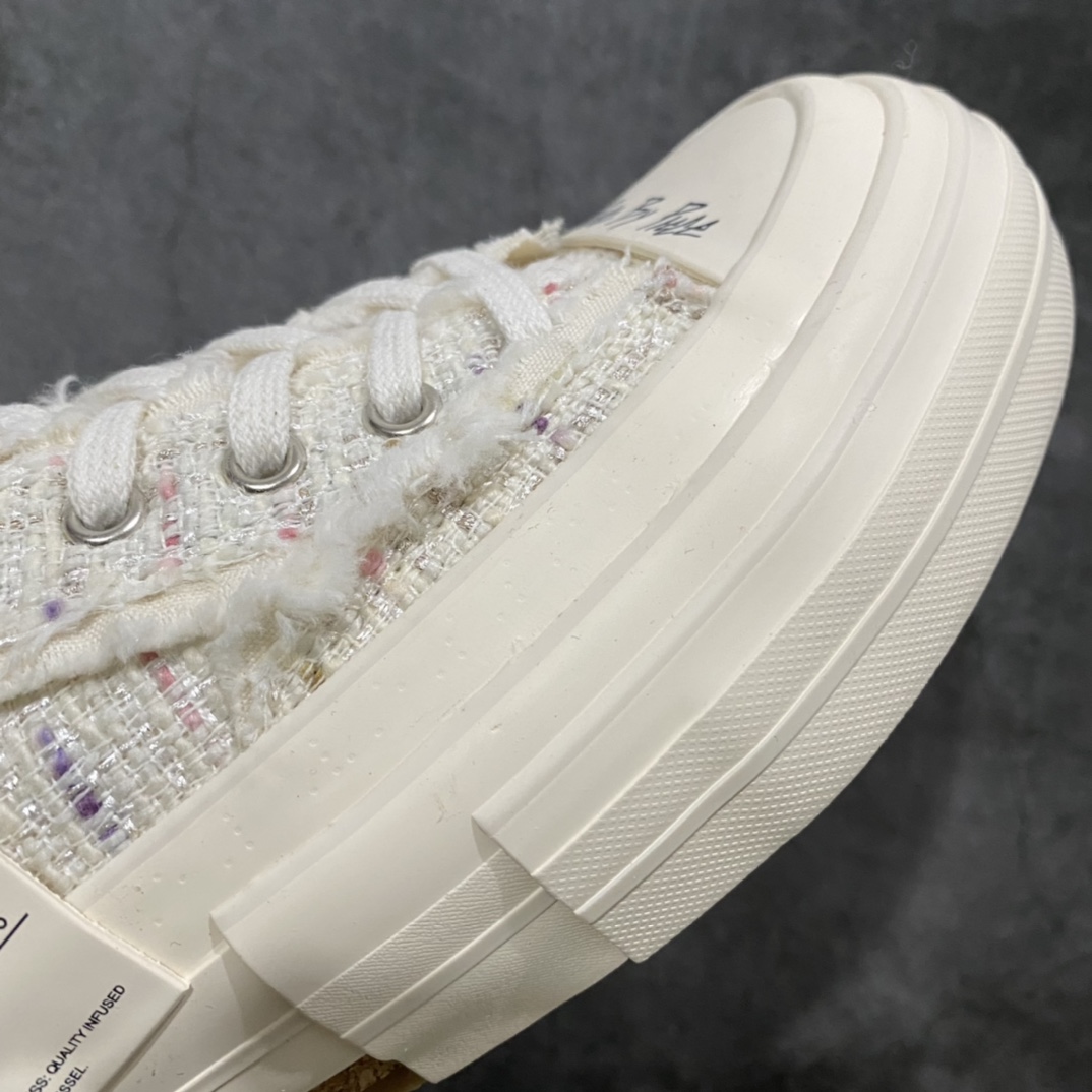 图片[6]-xVESSEL G.O.P. Low 吴建豪主理品牌 解构重叠厚底软木低帮硫化板鞋 小香风半拖 原鞋数据开发 终端优势供应 当前市售最高版本 正确半贴合鞋标工艺 正确鞋头上翘整体楦型 紫外光变色效果 原厂12蛊司厚实舒适帆布面料 流苏做旧复古效果 支持NFC网页编码识别 升级厚实木塞内底 纯手工贴合多重围条硫化工艺 市售最强品质 实拍即所得 秒杀市场所有版本 随意对比 尺码：35 36 37 38 39 40 41 42 43 44 45-选品中心