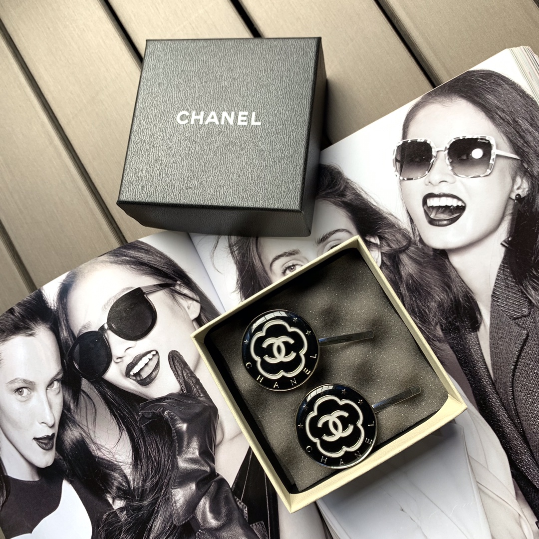 Chanel Hair Accessories Hairpin Black