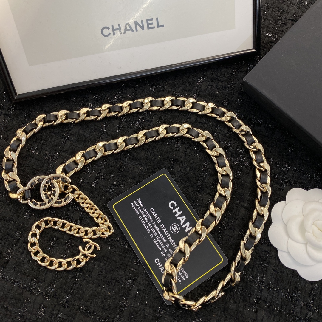 Chanel Jewelry Waist Chain 2023 AAA Replica Customize
 Black Girl Lcon