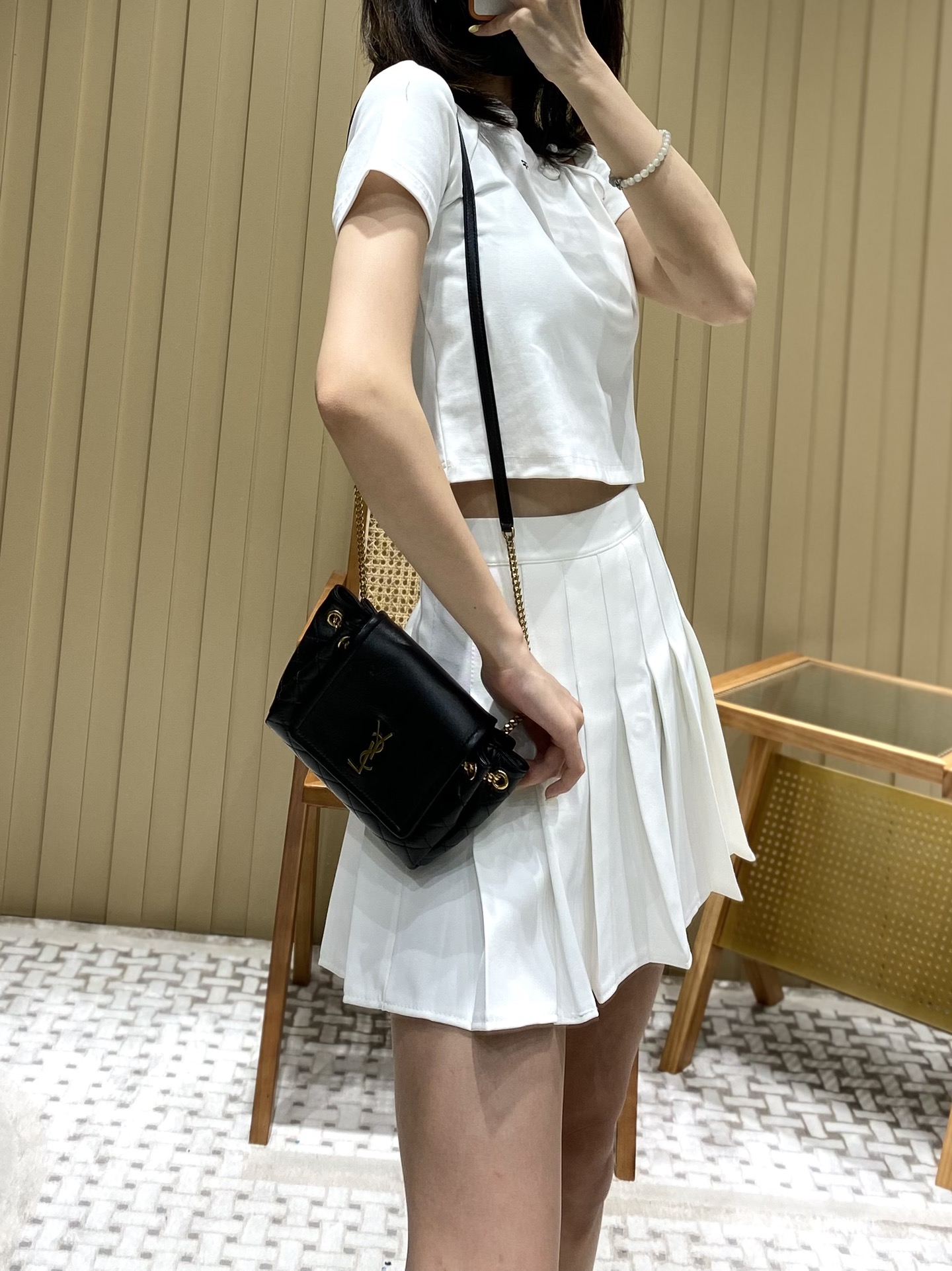 YSL 𝐌𝐢𝐧𝐢 𝐍𝐨𝐥𝐢𝐭𝐚 复古翻盖包 672738黑色