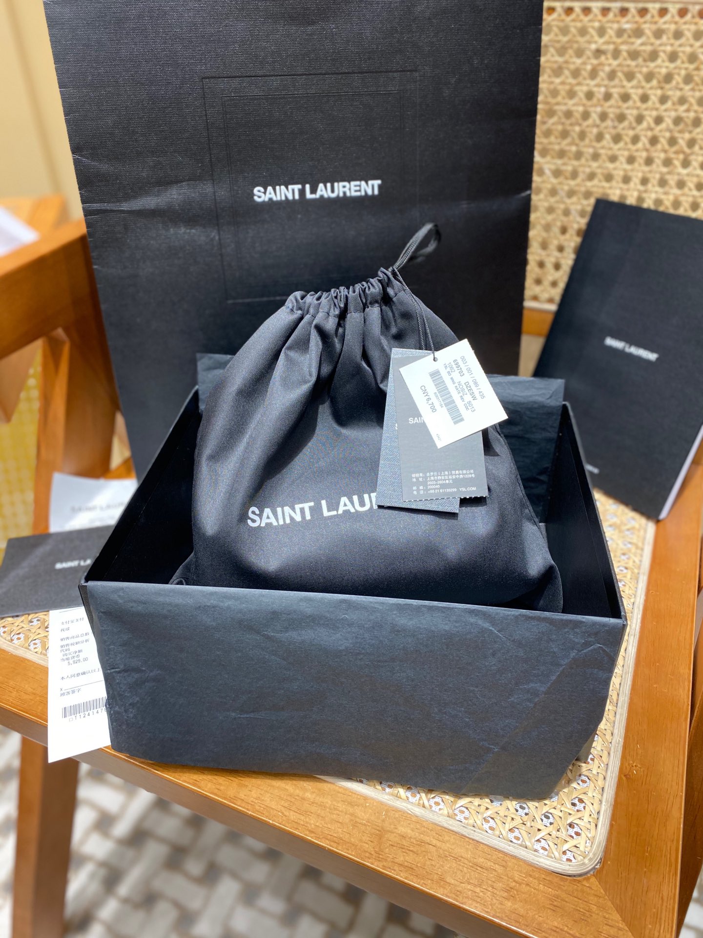 Saint laurent Ysl ๐ฆ๐๐๐ ่ฟทไฝ ๅ็ฎกๆ่ข 699703้ป่ฒ
