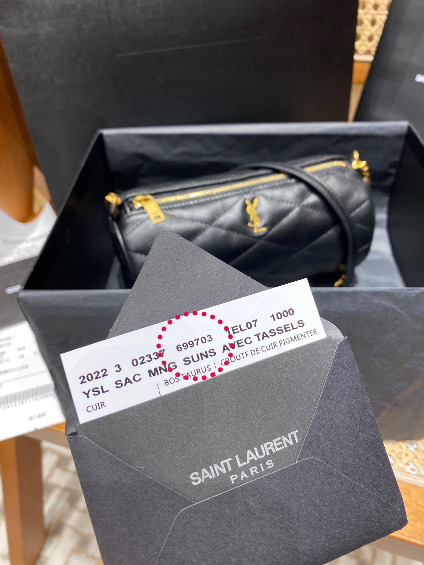 Saint laurent Ysl ๐ฆ๐๐๐ ่ฟทไฝ ๅ็ฎกๆ่ข 699703้ป่ฒ