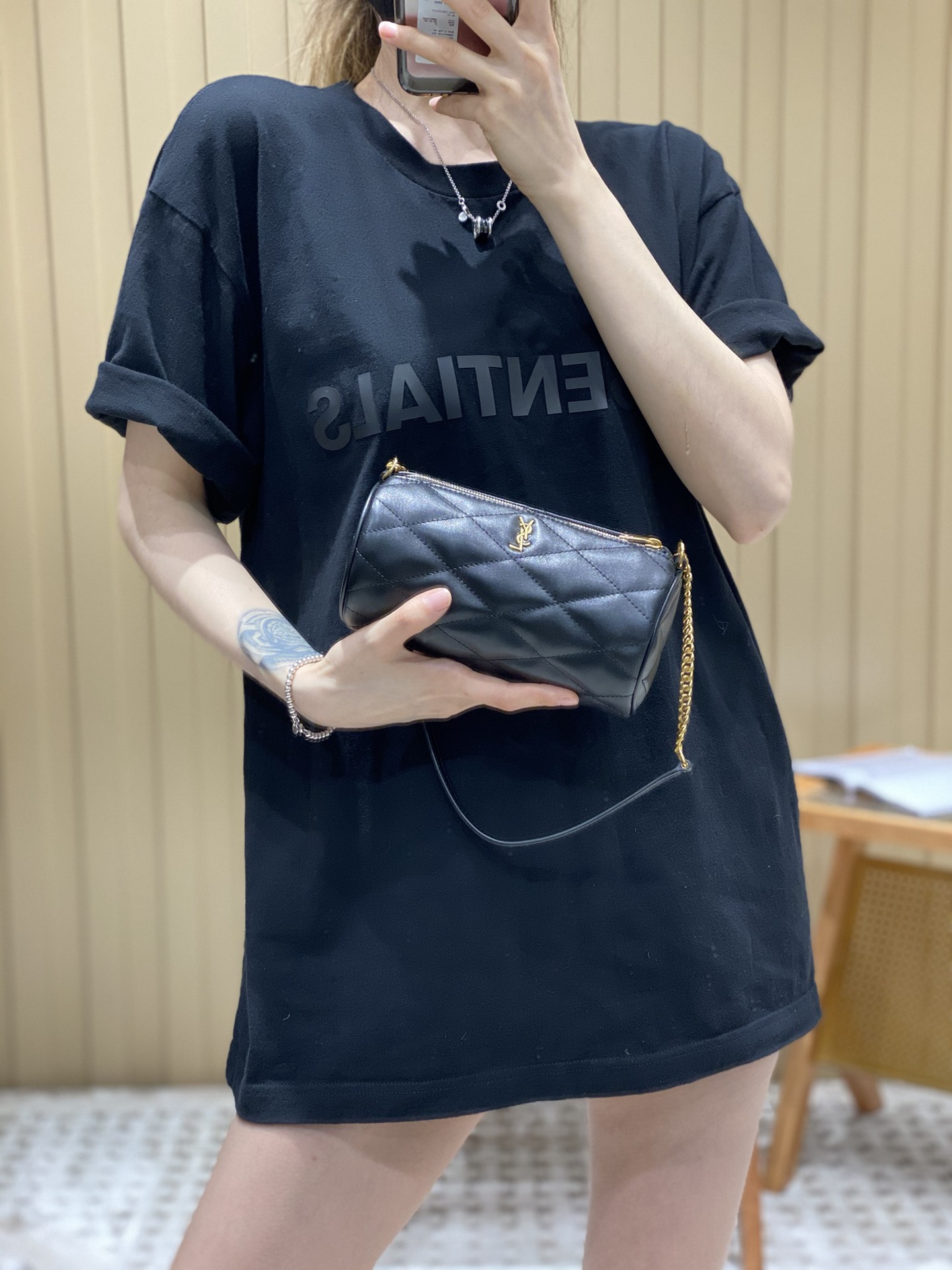 Saint laurent Ysl ๐ฆ๐๐๐ ่ฟทไฝ ๅ็ฎกๆ่ข 699703้ป่ฒ