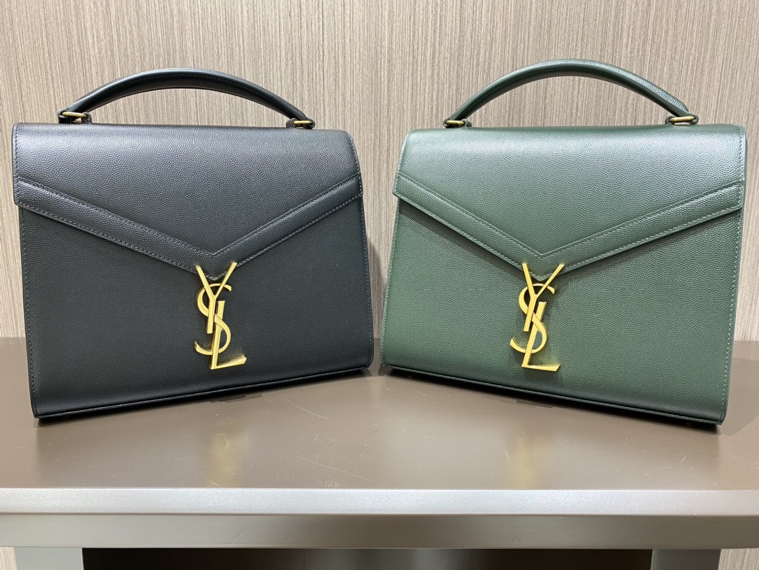Saint Laurent Ysl CASSANDRA鱼子酱纹手拎包 578000黑色