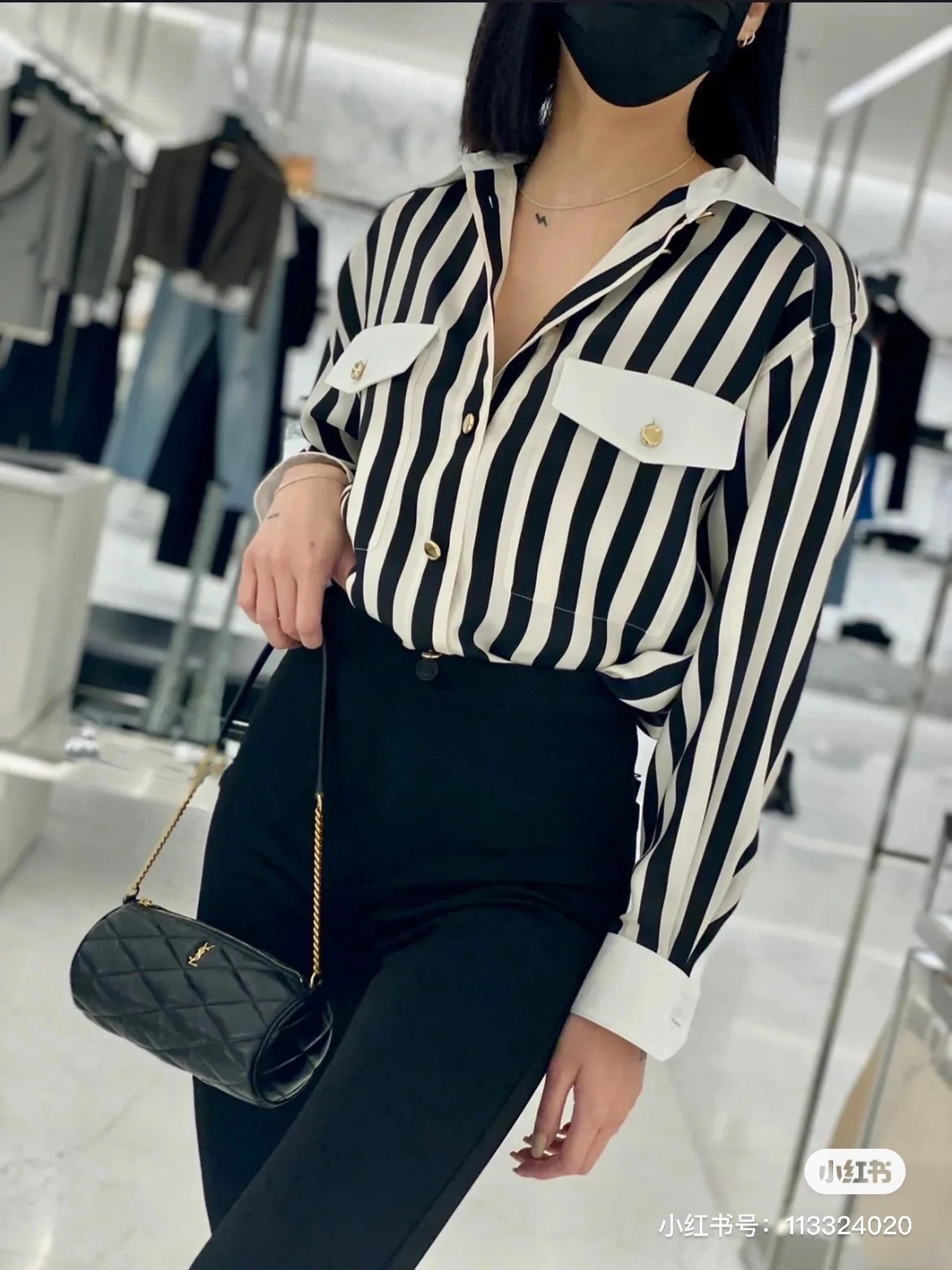 Saint laurent Ysl ๐ฆ๐๐๐ ่ฟทไฝ ๅ็ฎกๆ่ข 699703้ป่ฒ