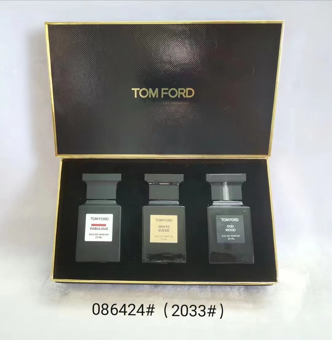 Tom Ford 25ML Perfume Set - Fabulous, White Suede, Oud Wood - Travel Size 1 i1653228276 3997 0
