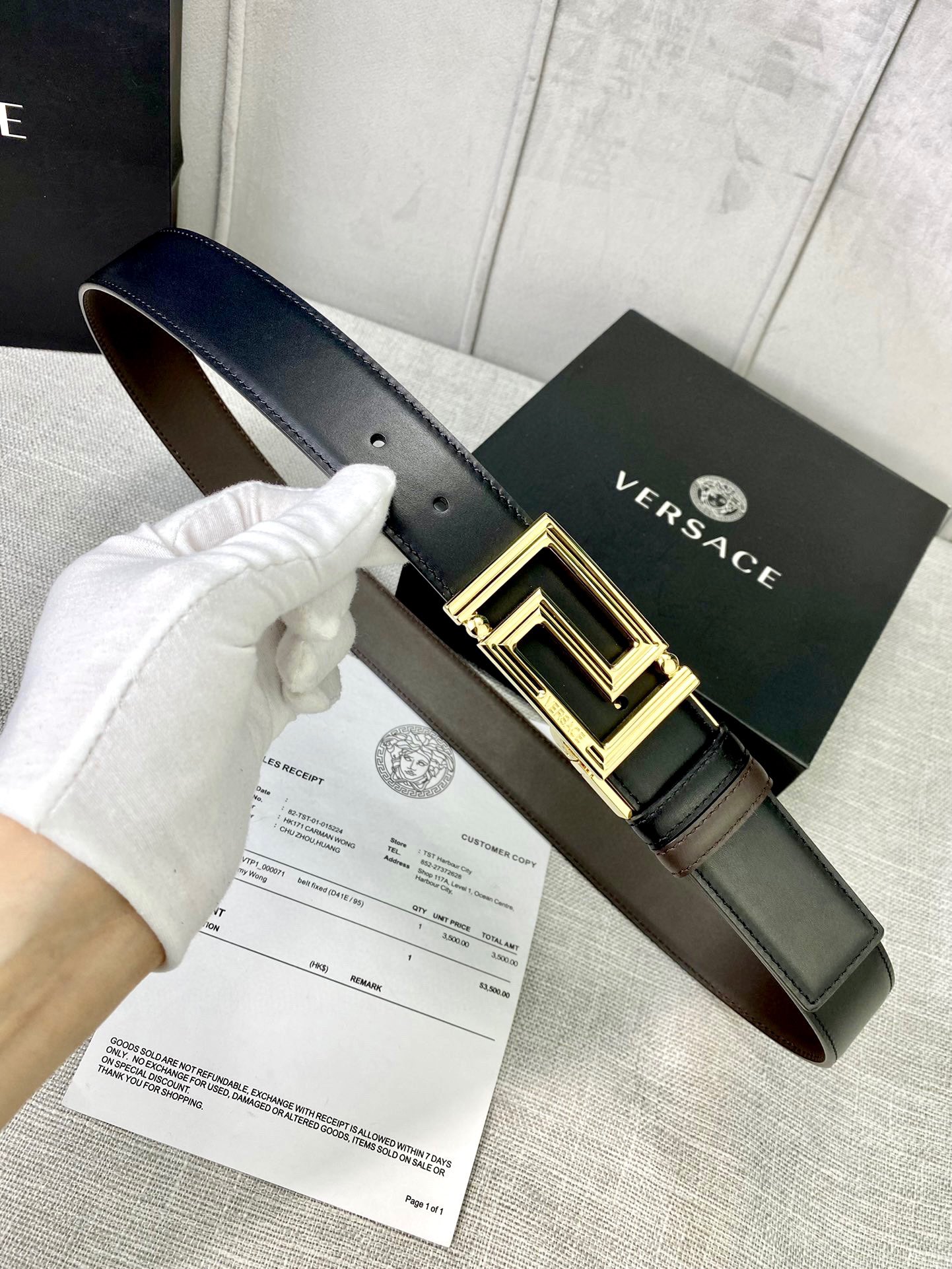 宽度3.5cmVERSACE范思哲此