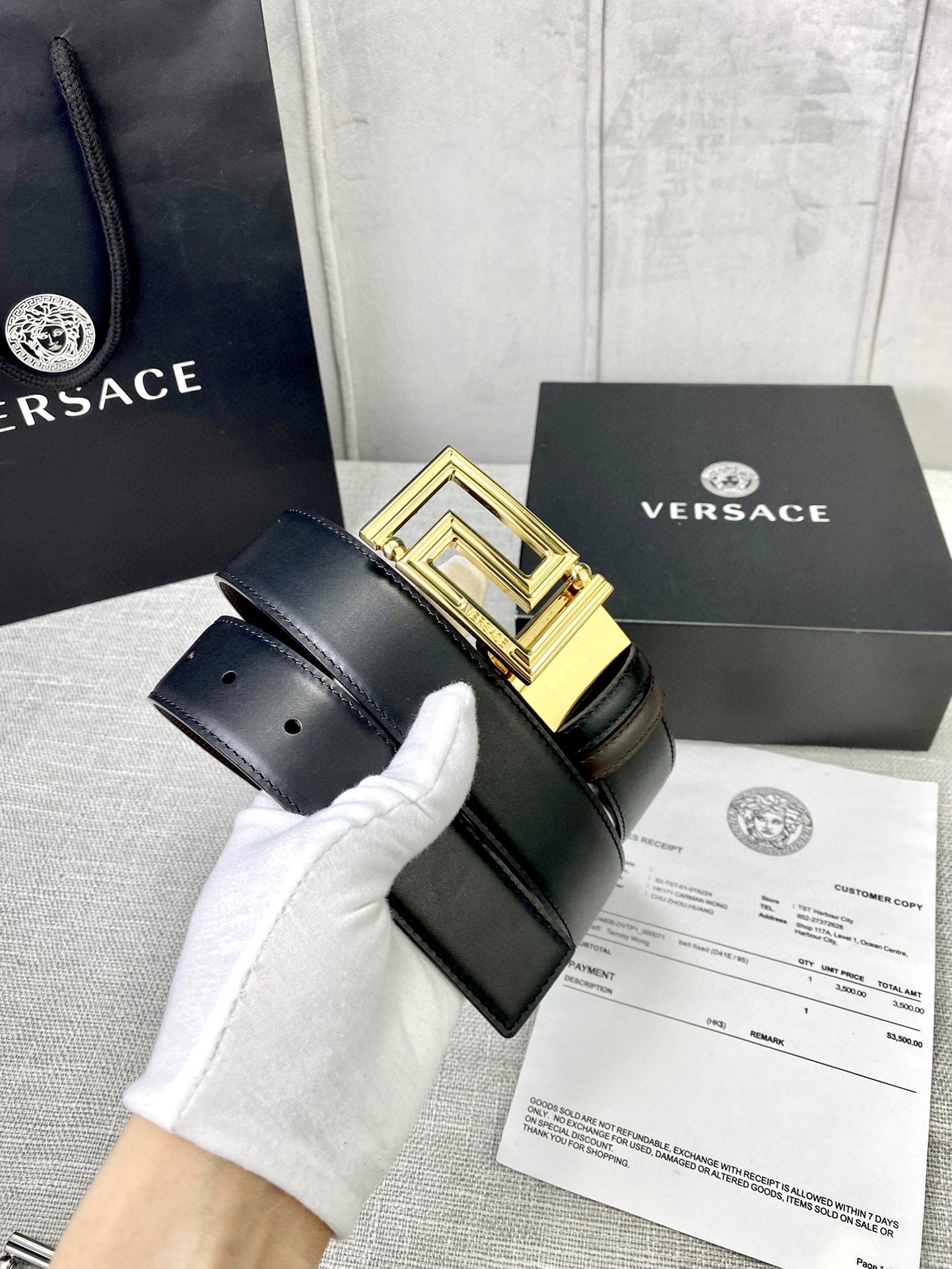 宽度3.5cmVERSACE范思哲此