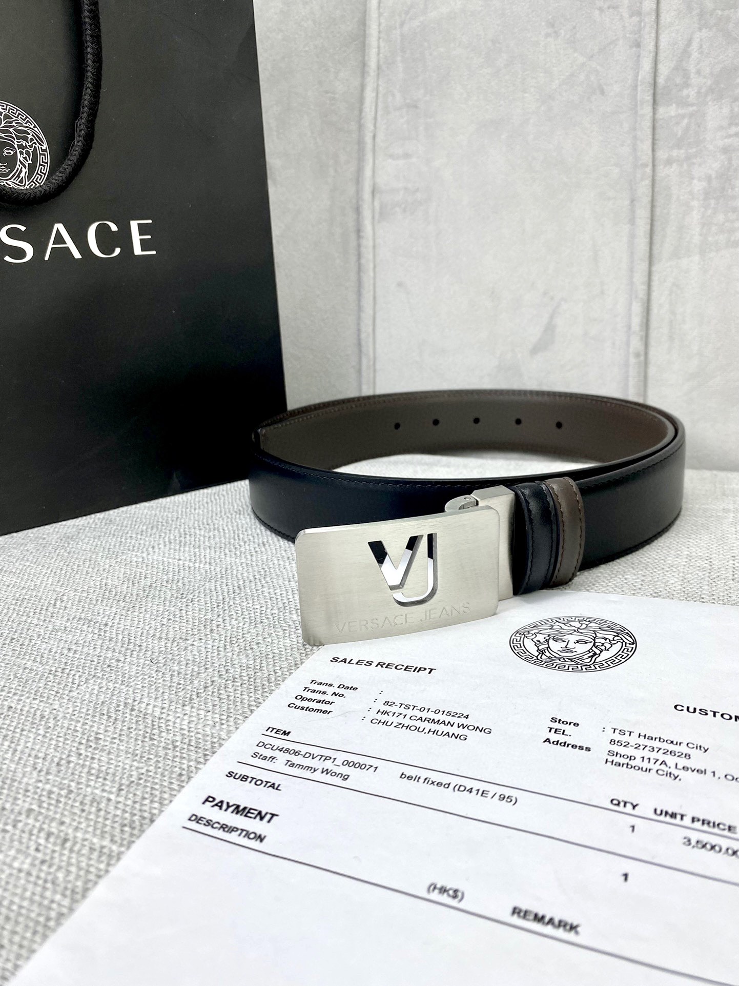 宽度3.5cmVERSACE范思哲此