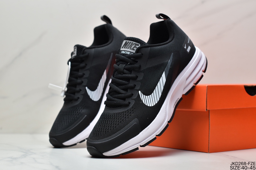 160 耐克NIKE ZOOM STRUCTURE + 17耐克17代登月秋冬皮面跑步鞋 615588