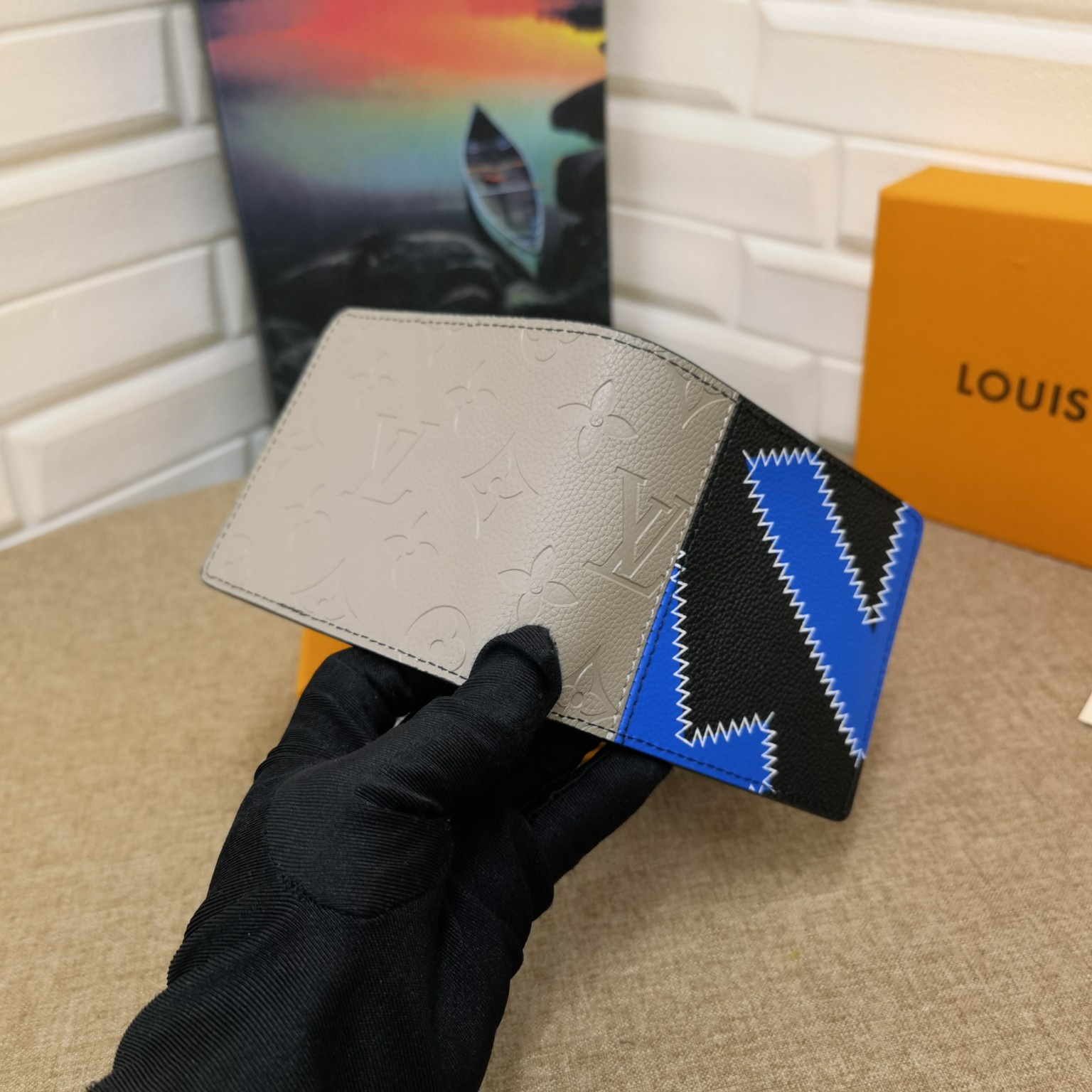 Leather Bifold Wallet - Close-up of Leather Texture