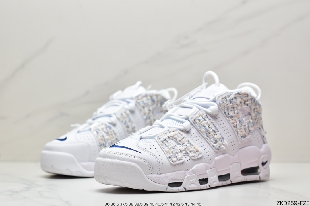 270 Air More Uptempo 纯白代表着历史最高版本皮蓬原盒原标 DH9719-100