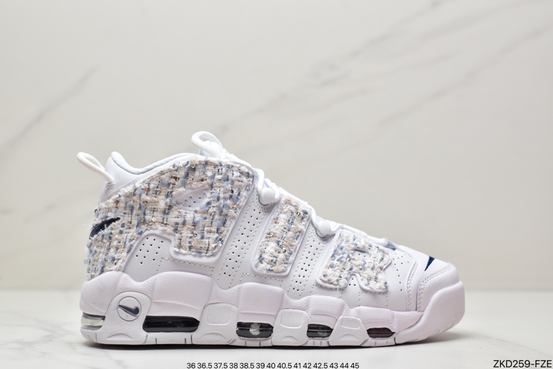 270 Air More Uptempo 纯白代表着历史最高版本皮蓬原盒原标 DH9719-100
