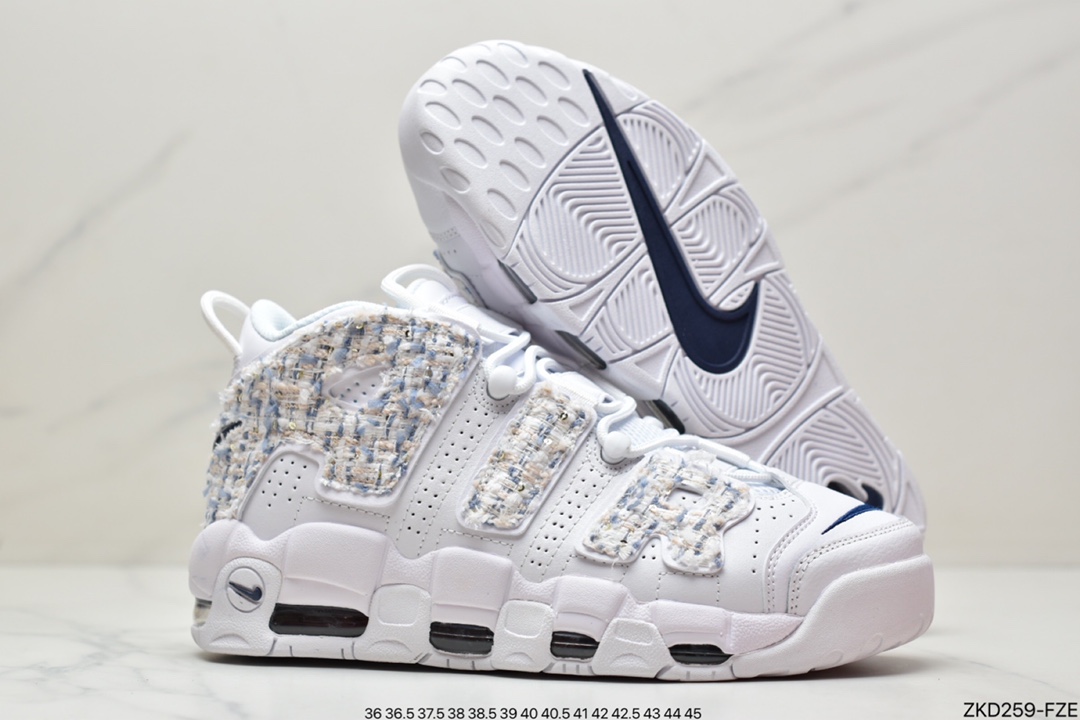 270 Air More Uptempo 纯白代表着历史最高版本皮蓬原盒原标 DH9719-100