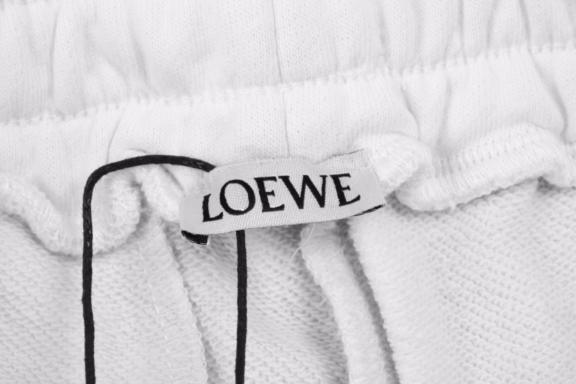 LOEWE 22ss 霓虹刺绣短裤 定制320g毛圈面料