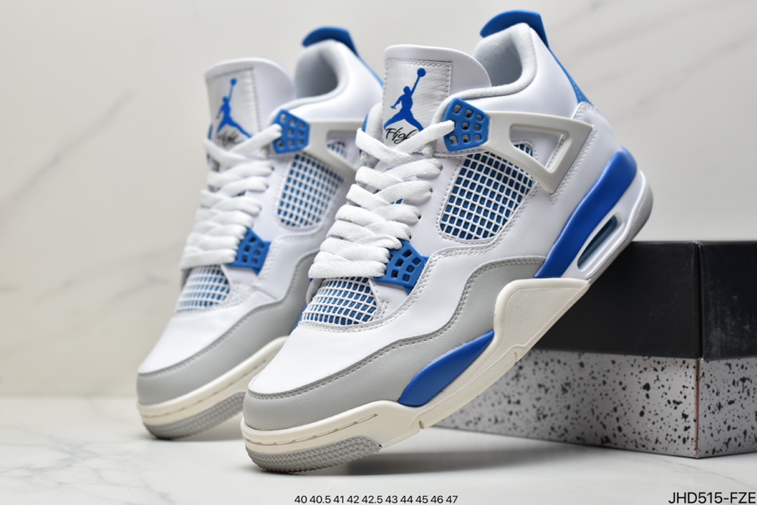 190 真标Travis Scott x Air Jordan 4 蓝麂皮蓝色麂皮鞋面质感不俗308497