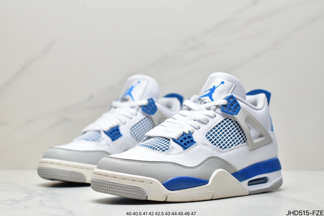 190 真标Travis Scott x Air Jordan 4 蓝麂皮蓝色麂皮鞋面质感不俗308497