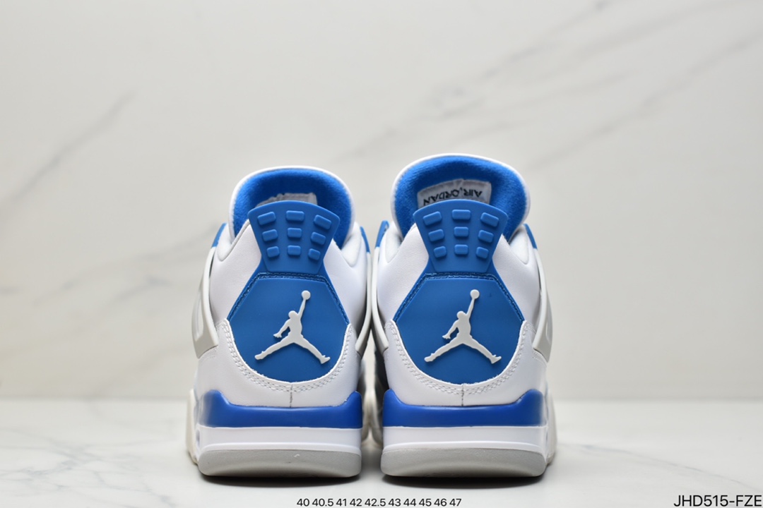 190 真标Travis Scott x Air Jordan 4 蓝麂皮蓝色麂皮鞋面质感不俗308497