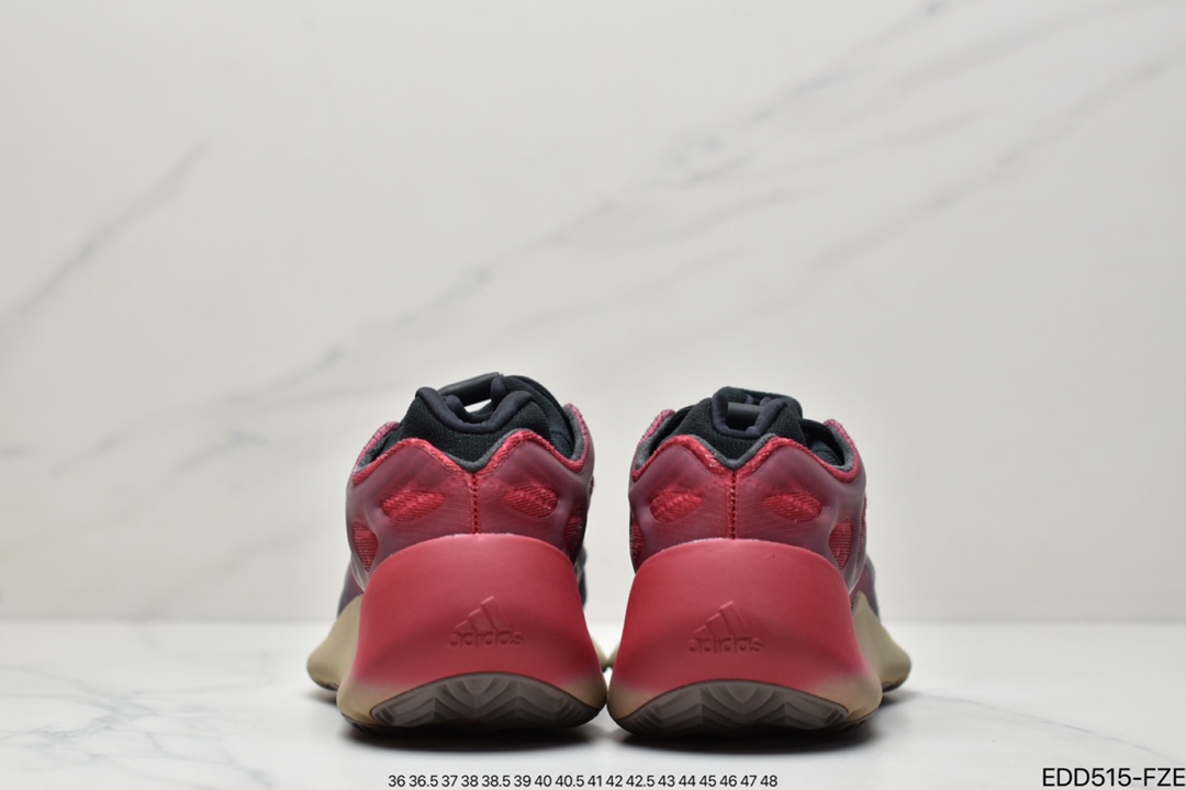 340 Kanye West x Adidas Yeezy 700 V3”Fade Carbon”低帮复古休闲运动穿搭慢跑鞋GW1814