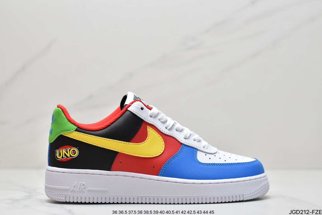 180 耐克Nike Air Force 1 Low 空军一号低帮百搭休闲运动板鞋柔软、弹性十足