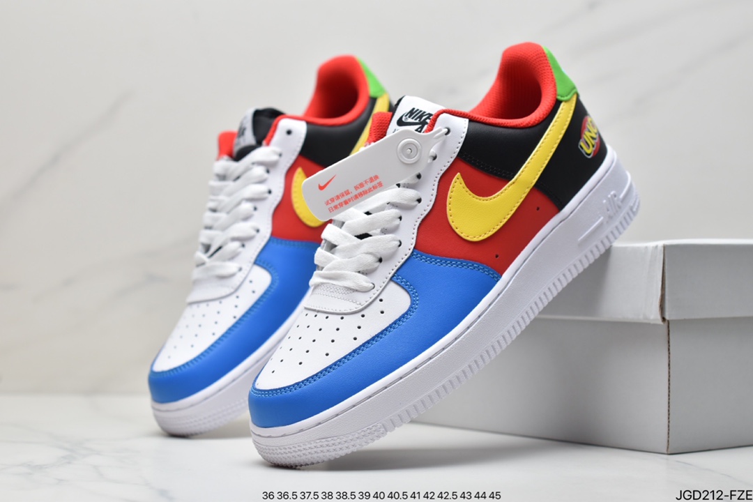 180 耐克Nike Air Force 1 Low 空军一号低帮百搭休闲运动板鞋柔软、弹性十足