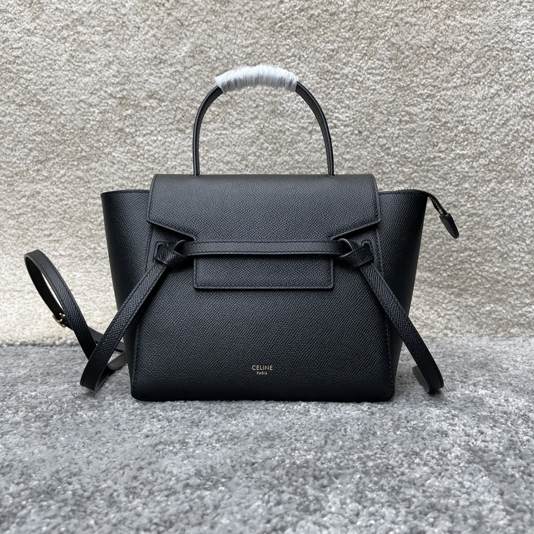 How to start selling replica
 Celine Belt Pico Bags Handbags Black Gold Hardware Cowhide Frosted