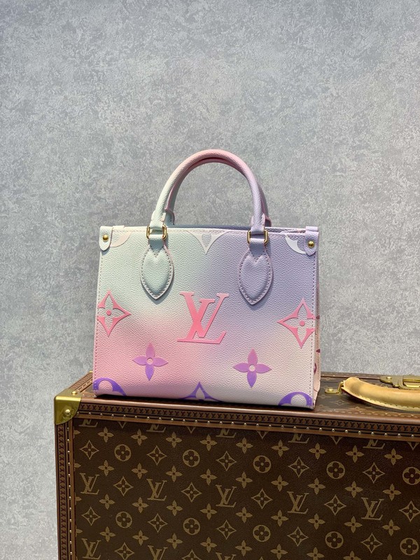 Fake Cheap best online Louis Vuitton LV Onthego Bags Handbags Pink Monogram Canvas Spring Collection M55559999888855556666