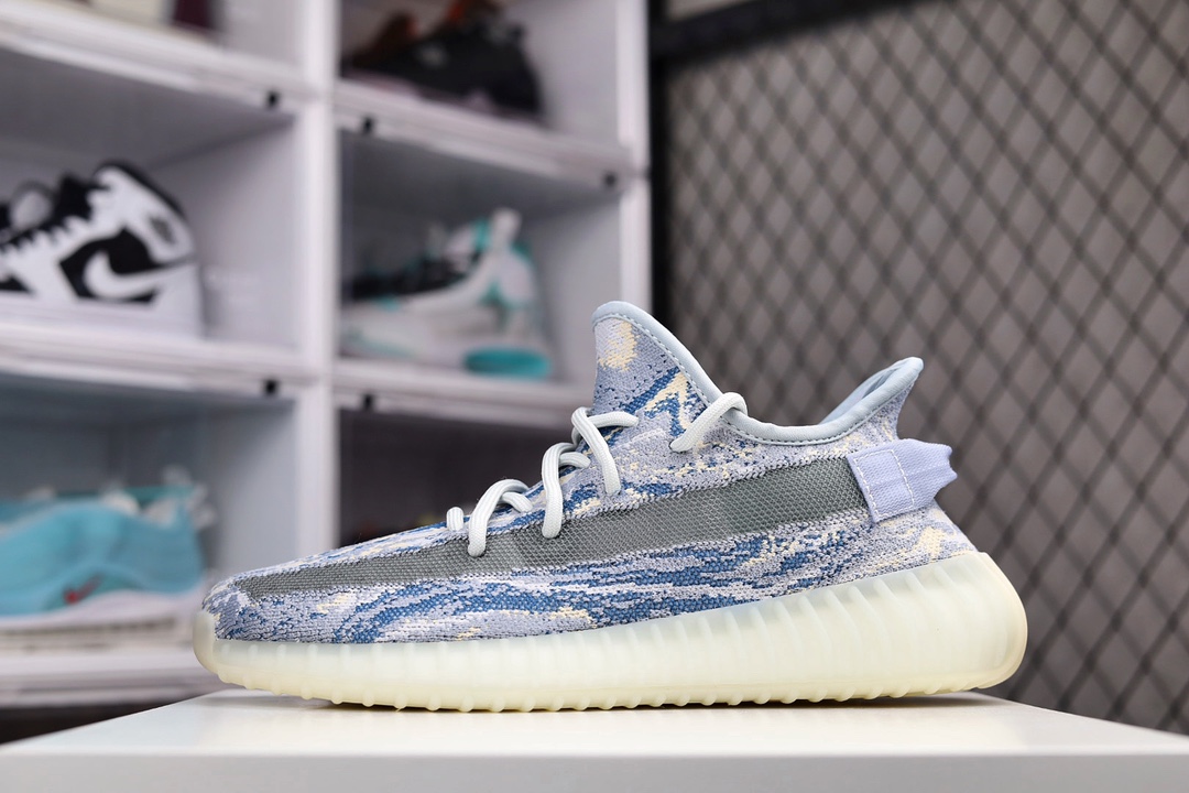 H0 外贸版本 Adidas Kanye West x Adidas Yeezy Boost 350 V2MX Oat「暴龙兽」百搭轻便爆米花中底休闲运动慢跑鞋“斑彩暴龙兽。鞋型完美升级 疯狂碾压市面同价位版本 大底饱满脚感完美556DJ