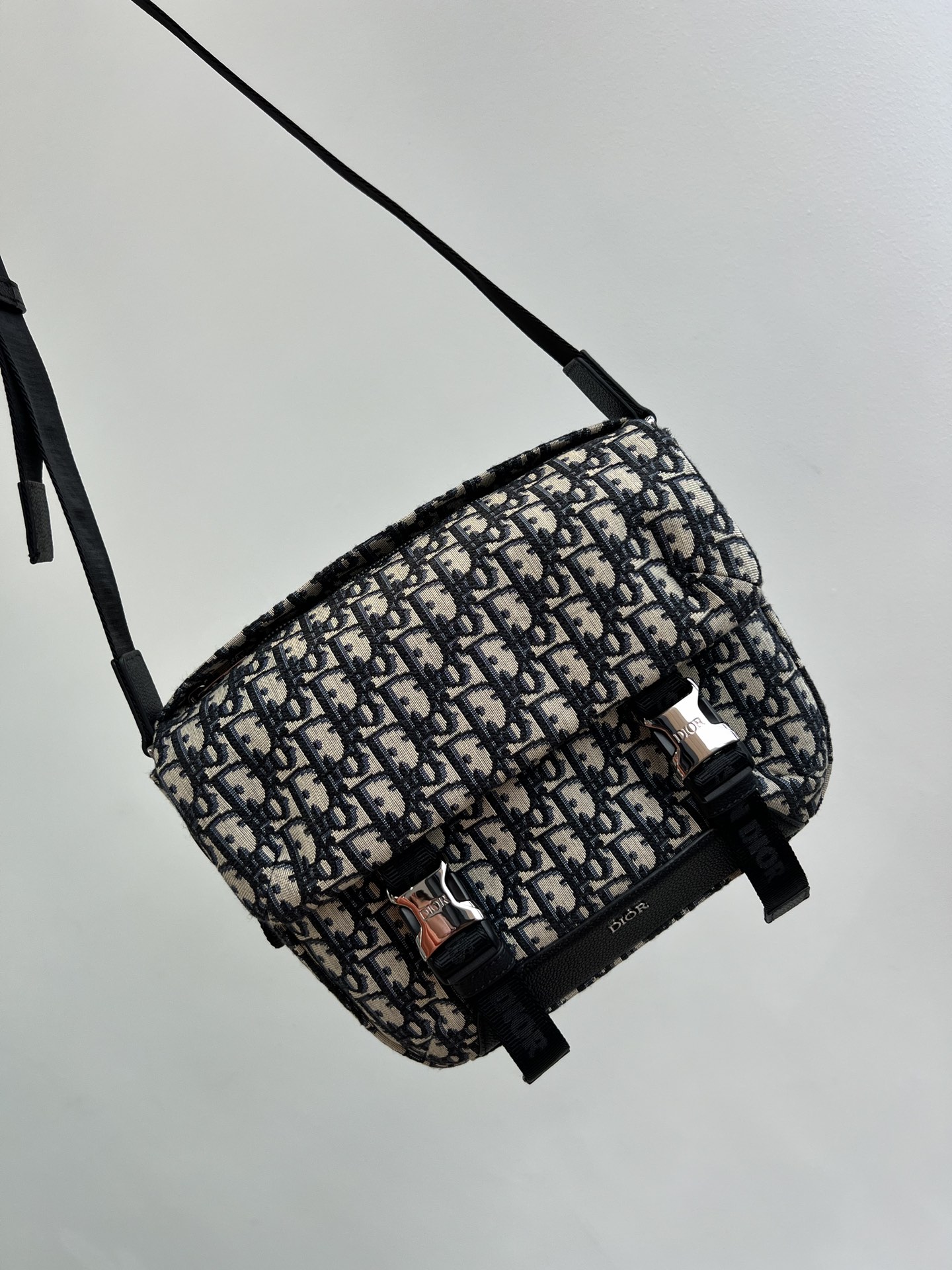 Dior 7 Star
 Crossbody & Shoulder Bags Messenger Bags Black Bronzing Men Canvas Cotton Cowhide Explorer Casual