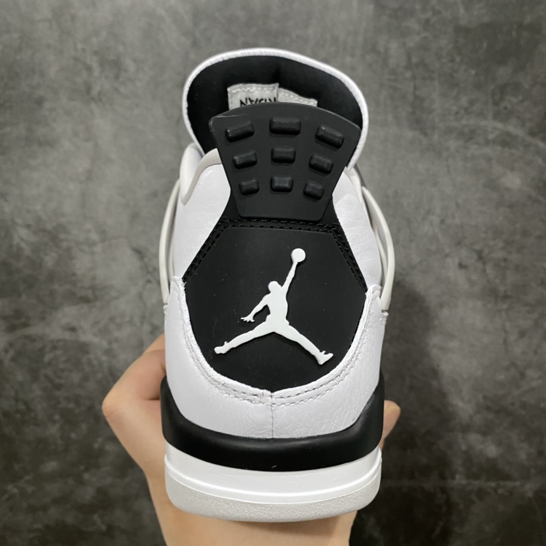 图片[4]-外贸纯原Air Jordan AJ4 黑白灰 小白水泥 DH6927-111 大厂出品 原材料打造 鞋型完美 实物非常漂亮 裁边清洁度完美 基本挑不出毛病 长鞋舌区别市场短舌头 网格不打皱 正确针车 尺码：40-47.5-选品中心