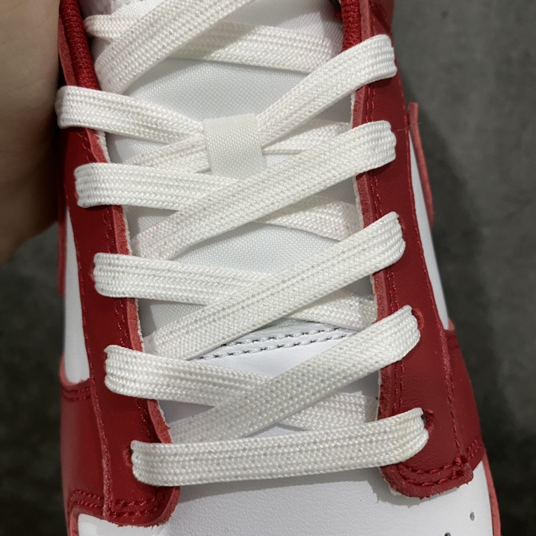 图片[9]-PK版本Dunk Low Retro \”Gym Red\” 白红 DD1391-602  顶级纯原 全新改版 强力开闸  独家原版原盒开模打造  原厂织唛标 一致匹配原版  原楦原纸板开发 匹配原版98%以上  后跟垫棉独家呈现 后跟反口里弧度正确  全新后跟电绣 电绣针数与正品一致  原厂皮料 质感无敌   皮料切割干净 无任何毛边 清洁度细节完美  尺码：36 36.5 37.5 38 38.5 39 40 40.5 41 42 42.5 43 44 44.5 45 46 47.5-选品中心