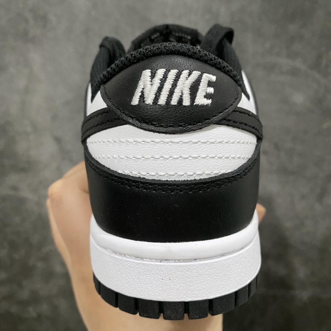 图片[4]-PK版本Dunk Low Retro 黑白熊猫 DD1391-100  顶级纯原 全新改版 强力开闸  独家原版原盒开模打造  原厂织唛标 一致匹配原版  原楦原纸板开发 匹配原版98%以上  后跟垫棉独家呈现 后跟反口里弧度正确  全新后跟电绣 电绣针数与正品一致  原厂皮料 质感无敌   皮料切割干净 无任何毛边 清洁度细节完美  尺码：36 36.5 37.5 38 38.5 39 40 40.5 41 42 42.5 43 44 44.5 45 46 47.5-选品中心