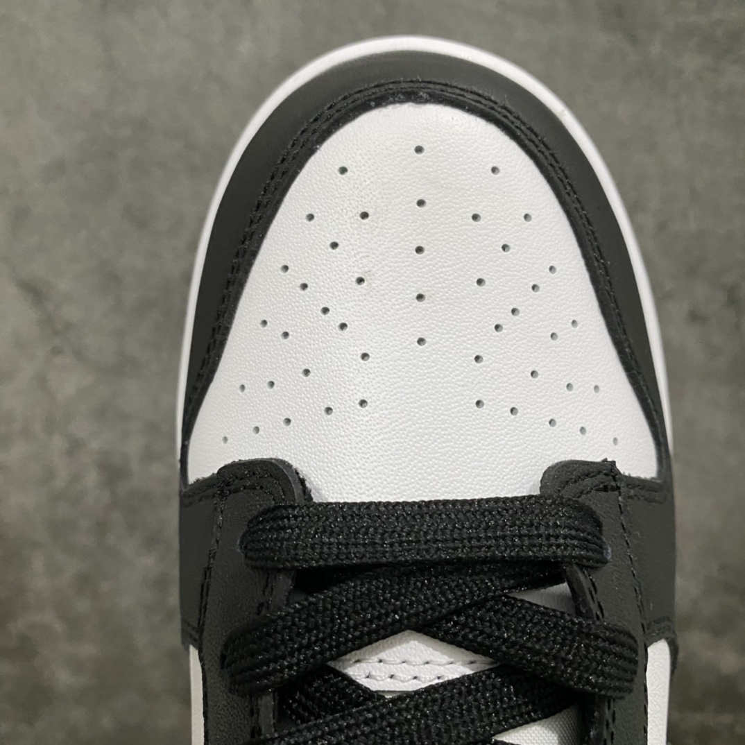 图片[5]-PK版本Dunk Low Retro 黑白熊猫 DD1391-100  顶级纯原 全新改版 强力开闸  独家原版原盒开模打造  原厂织唛标 一致匹配原版  原楦原纸板开发 匹配原版98%以上  后跟垫棉独家呈现 后跟反口里弧度正确  全新后跟电绣 电绣针数与正品一致  原厂皮料 质感无敌   皮料切割干净 无任何毛边 清洁度细节完美  尺码：36 36.5 37.5 38 38.5 39 40 40.5 41 42 42.5 43 44 44.5 45 46 47.5-选品中心