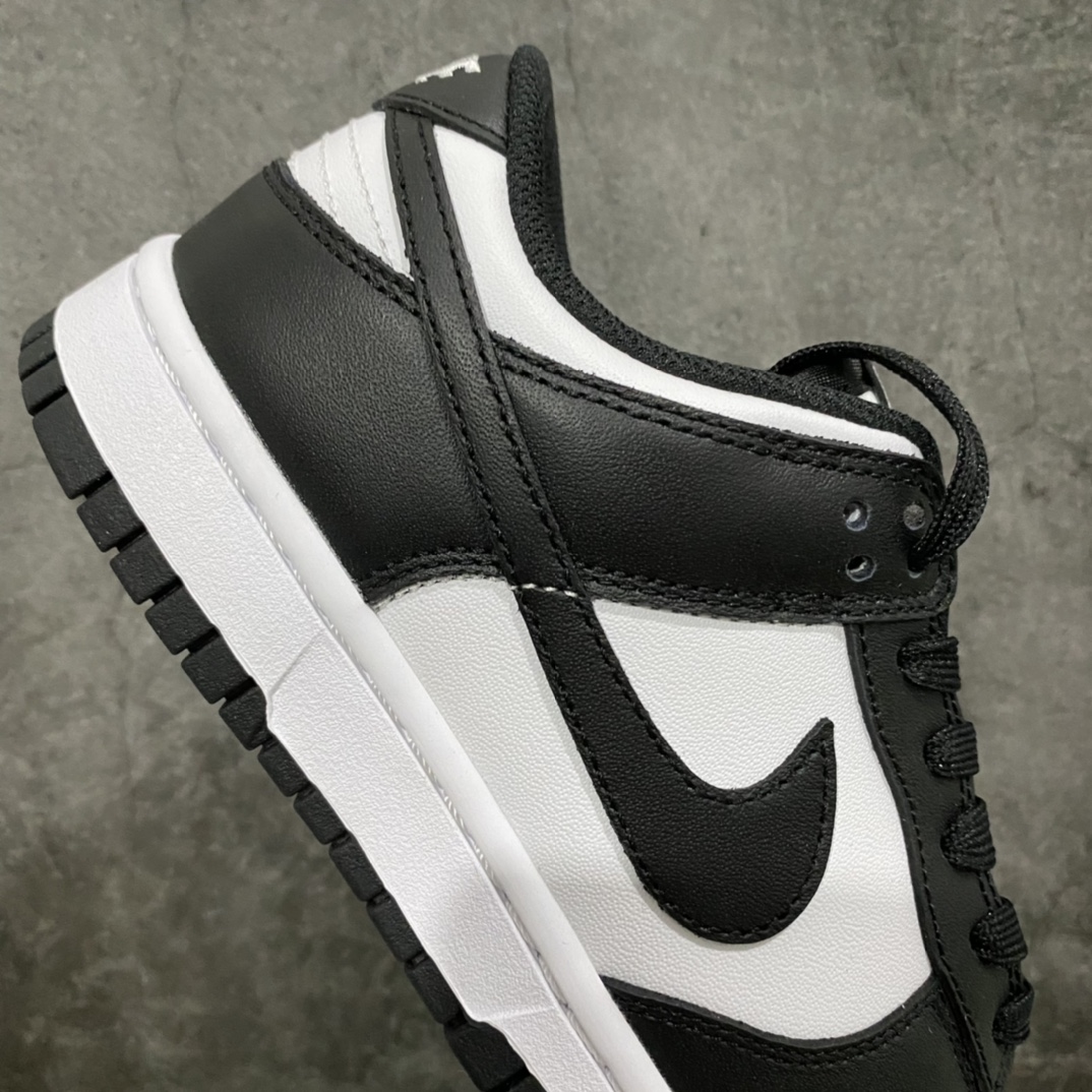 图片[7]-PK版本Dunk Low Retro 黑白熊猫 DD1391-100  顶级纯原 全新改版 强力开闸  独家原版原盒开模打造  原厂织唛标 一致匹配原版  原楦原纸板开发 匹配原版98%以上  后跟垫棉独家呈现 后跟反口里弧度正确  全新后跟电绣 电绣针数与正品一致  原厂皮料 质感无敌   皮料切割干净 无任何毛边 清洁度细节完美  尺码：36 36.5 37.5 38 38.5 39 40 40.5 41 42 42.5 43 44 44.5 45 46 47.5-选品中心
