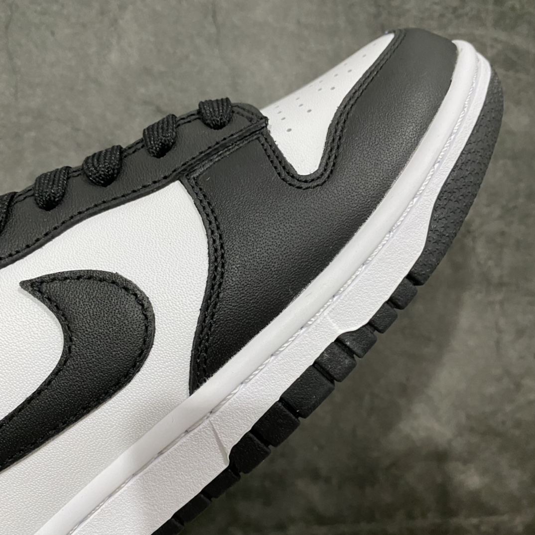 图片[6]-PK版本Dunk Low Retro 黑白熊猫 DD1391-100  顶级纯原 全新改版 强力开闸  独家原版原盒开模打造  原厂织唛标 一致匹配原版  原楦原纸板开发 匹配原版98%以上  后跟垫棉独家呈现 后跟反口里弧度正确  全新后跟电绣 电绣针数与正品一致  原厂皮料 质感无敌   皮料切割干净 无任何毛边 清洁度细节完美  尺码：36 36.5 37.5 38 38.5 39 40 40.5 41 42 42.5 43 44 44.5 45 46 47.5-选品中心