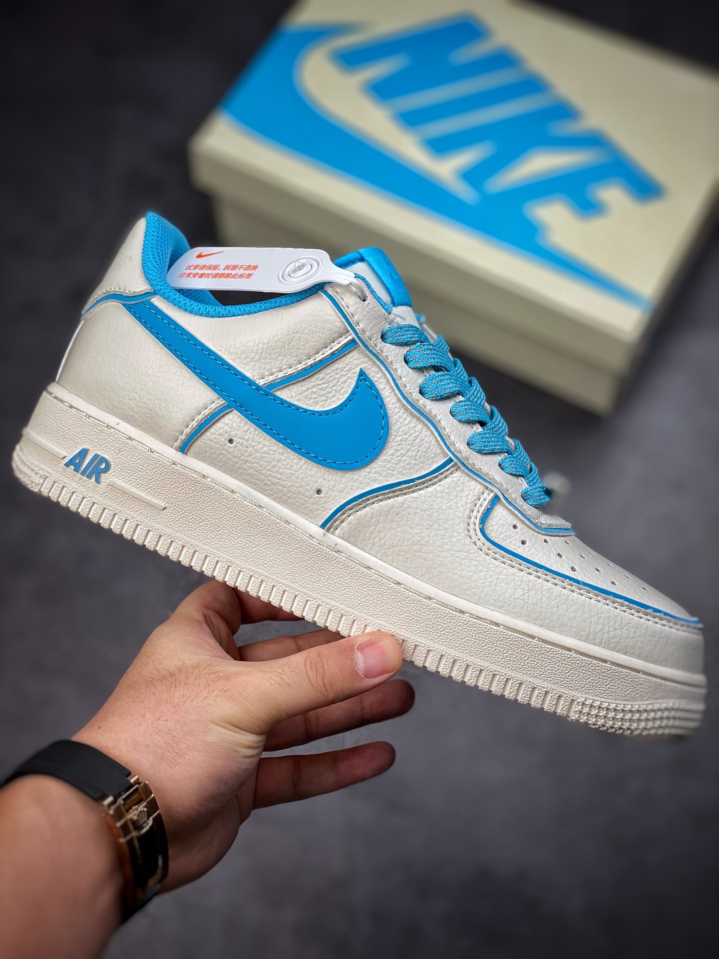 260 Nike Air Force 1 Low 07 米白蓝炫彩“夜魔侠” UH8958-066