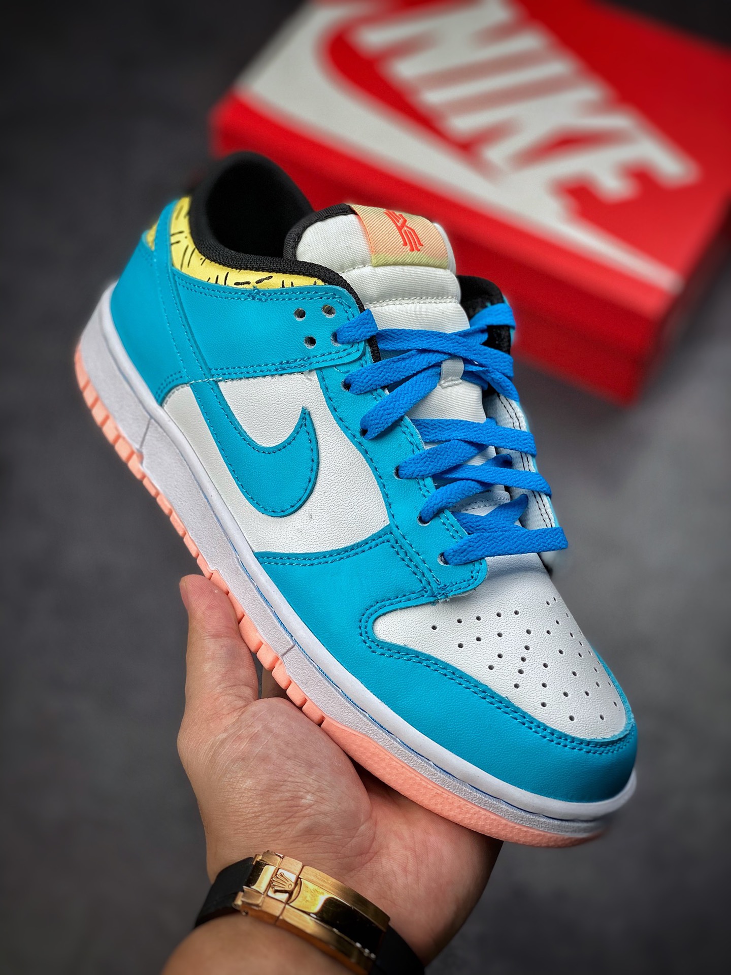 180 #Kyrie Irving x Nike Dunk Low 白蓝 欧文  DN4179-400