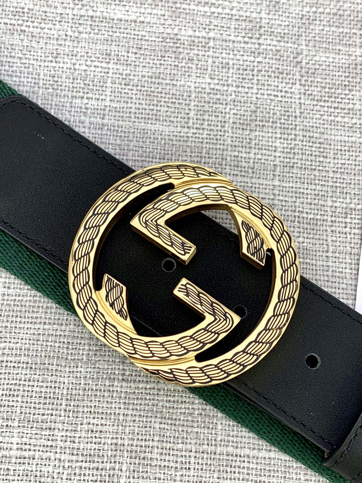 宽度3.8cmGUCCI经典帆布织带