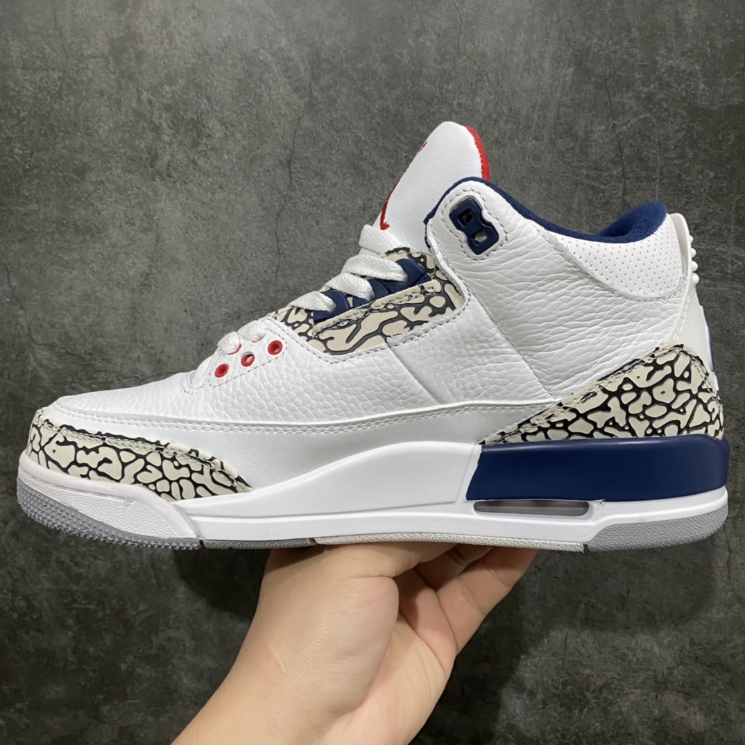 图片[2]-纯原Air Jordan AJ4 Ture Blue 白蓝色 854262-106 全头层皮料 做工细节不错 鞋型没毛病 这款市场版本不多 此版本是目前最好的 尺码：40-47.5-选品中心