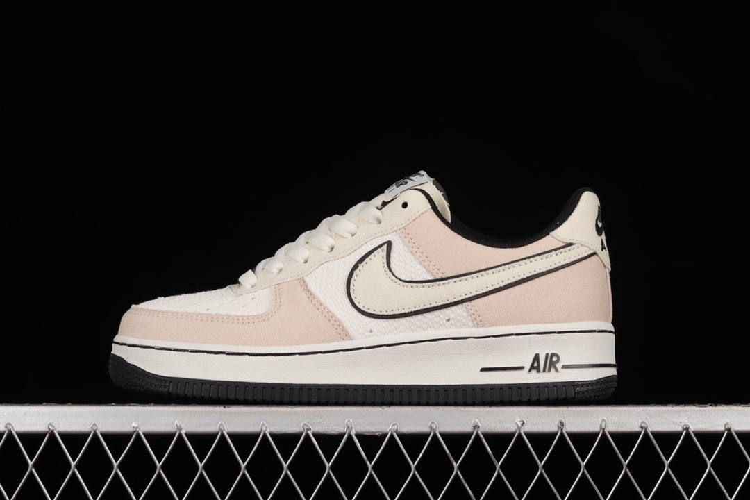 nike air force 107 low 耐克米黑粉空軍一號帆布