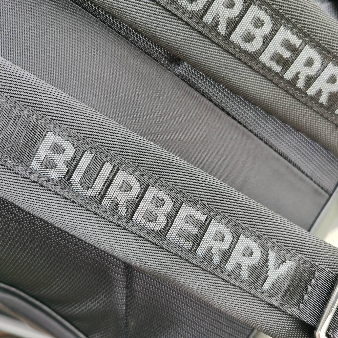 Burberry Logo Print Backpack Black Standard everyday