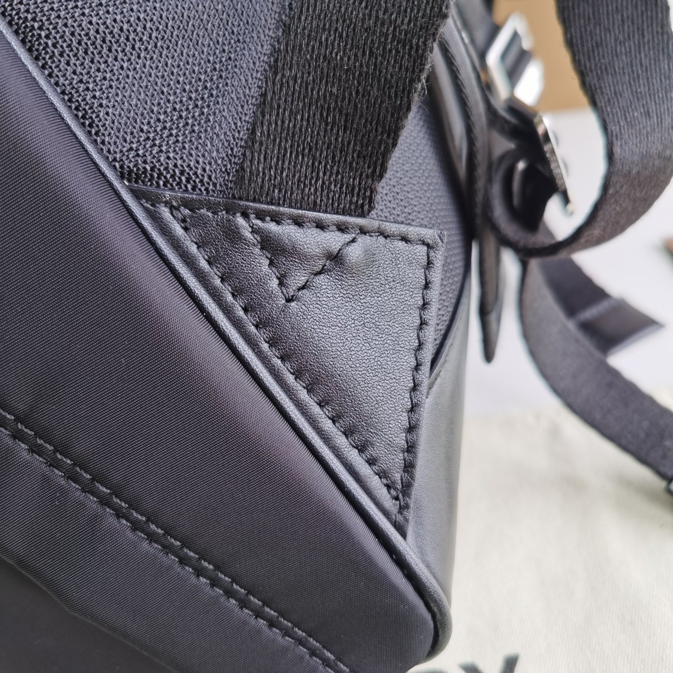 Burberry Logo Print Backpack Black Standard everyday