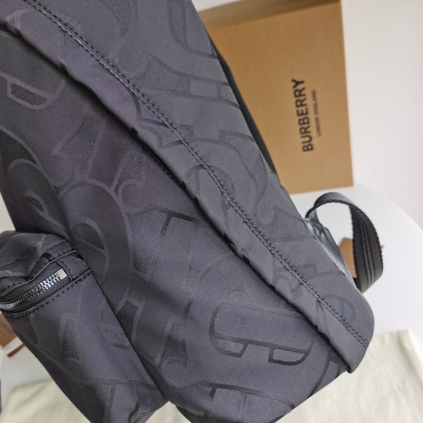 Burberry Monogram Backpack Black Monogram Standard everyday