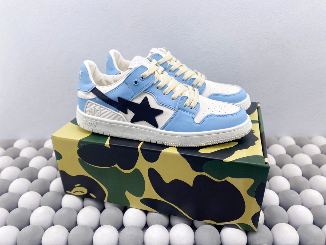 Bape sta ‼ ️nigo marca HUMAN MADE BAPE sta sk8 To Nigo", zapatos de skate clásicos, un juego completo de emba…