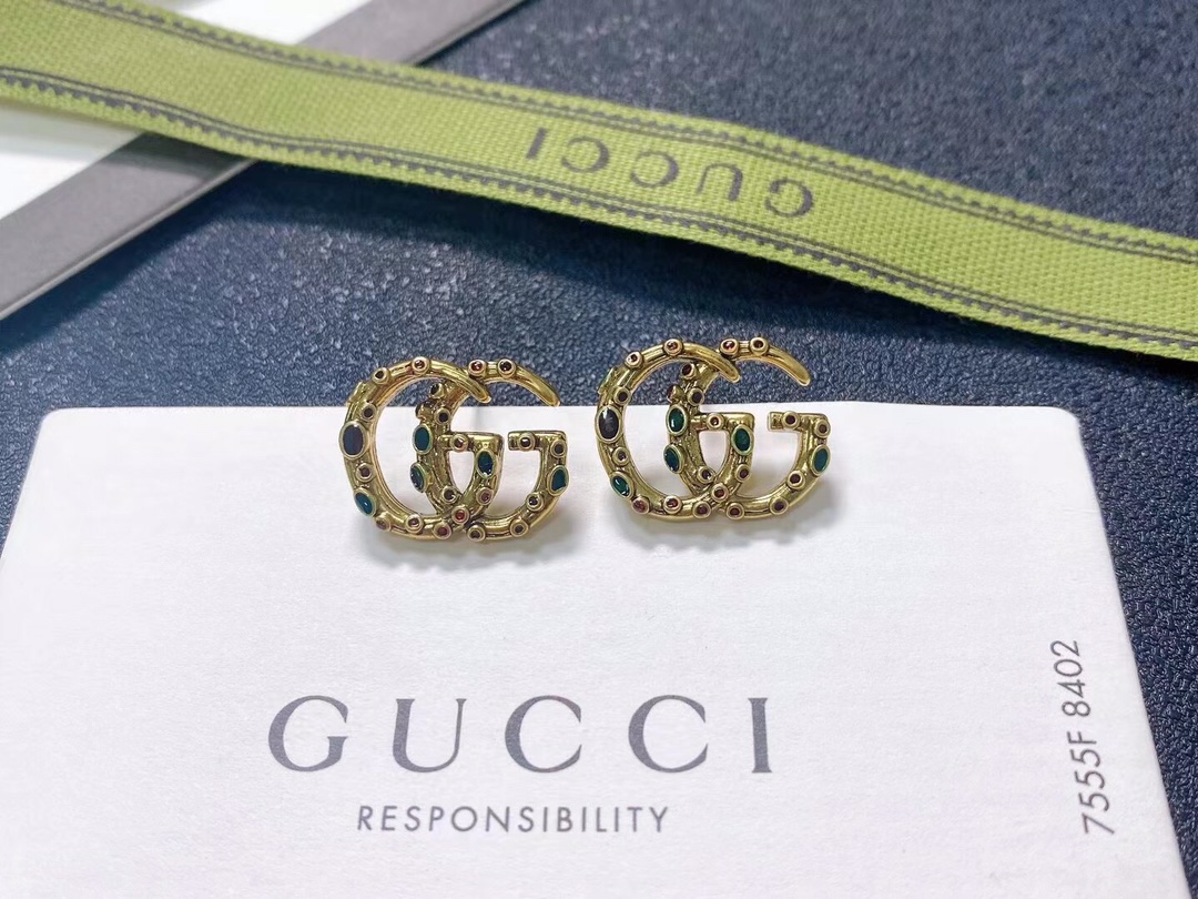 Gucci Jewelry Earring Yellow 925 Silver Brass Fall/Winter Collection
